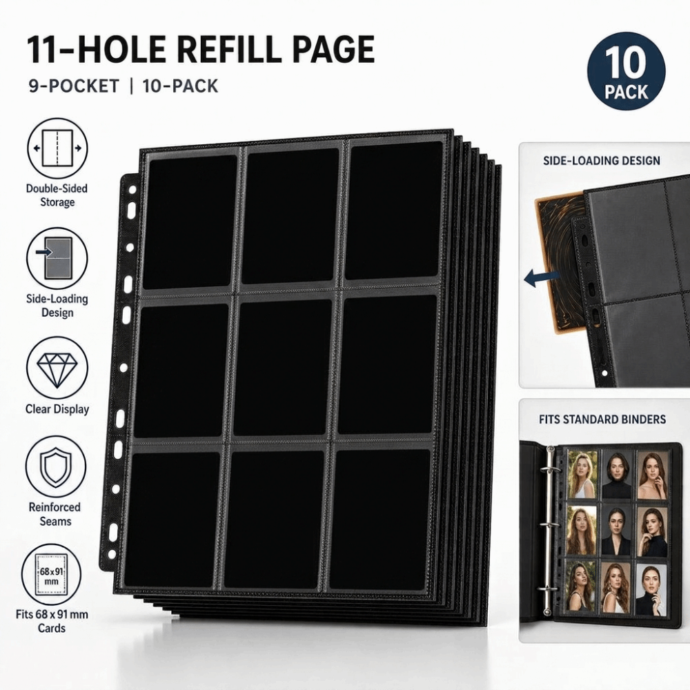 10Pcs 9-Pocket A4 Trading Card - đánh giá và giá Trading Card Binder