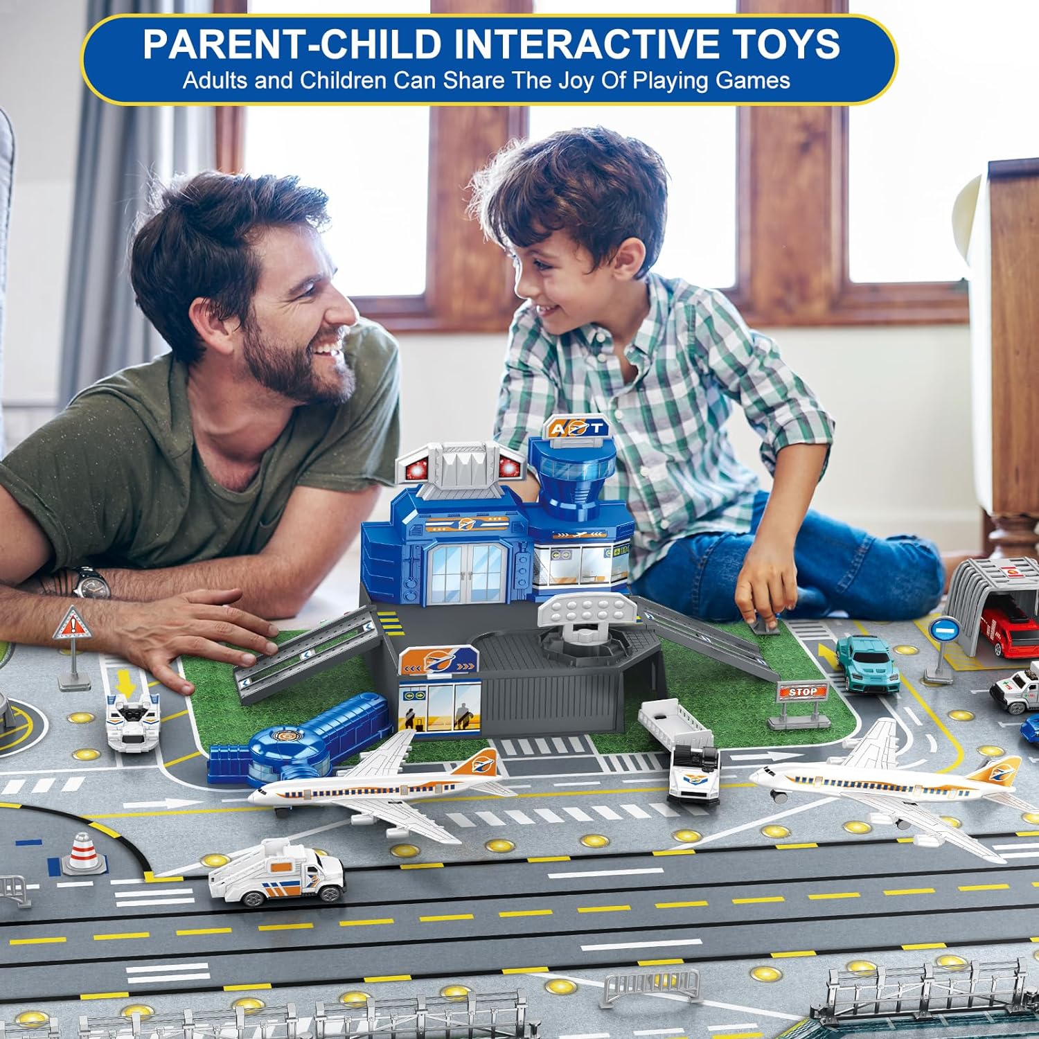 Children's Airport Scene Toy S - đánh giá và giá Model Airplane Plastic