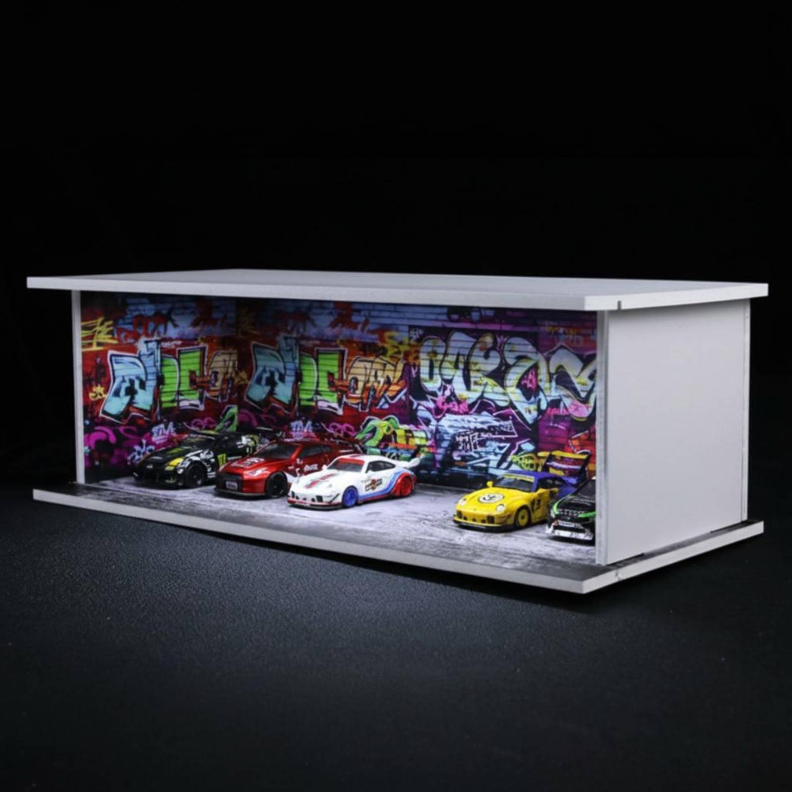 Graffiti Parking Garage Displa - đánh giá và giá Display Case Acrylic