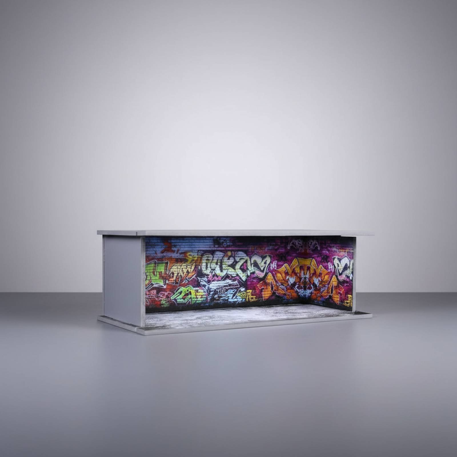 Graffiti Parking Garage Displa - đánh giá và giá Display Case Acrylic