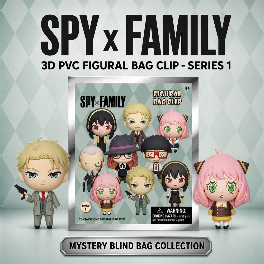 Spy x Family 3D PVC Bag Clip K - đánh giá và giá Mystery Box Blind Bag