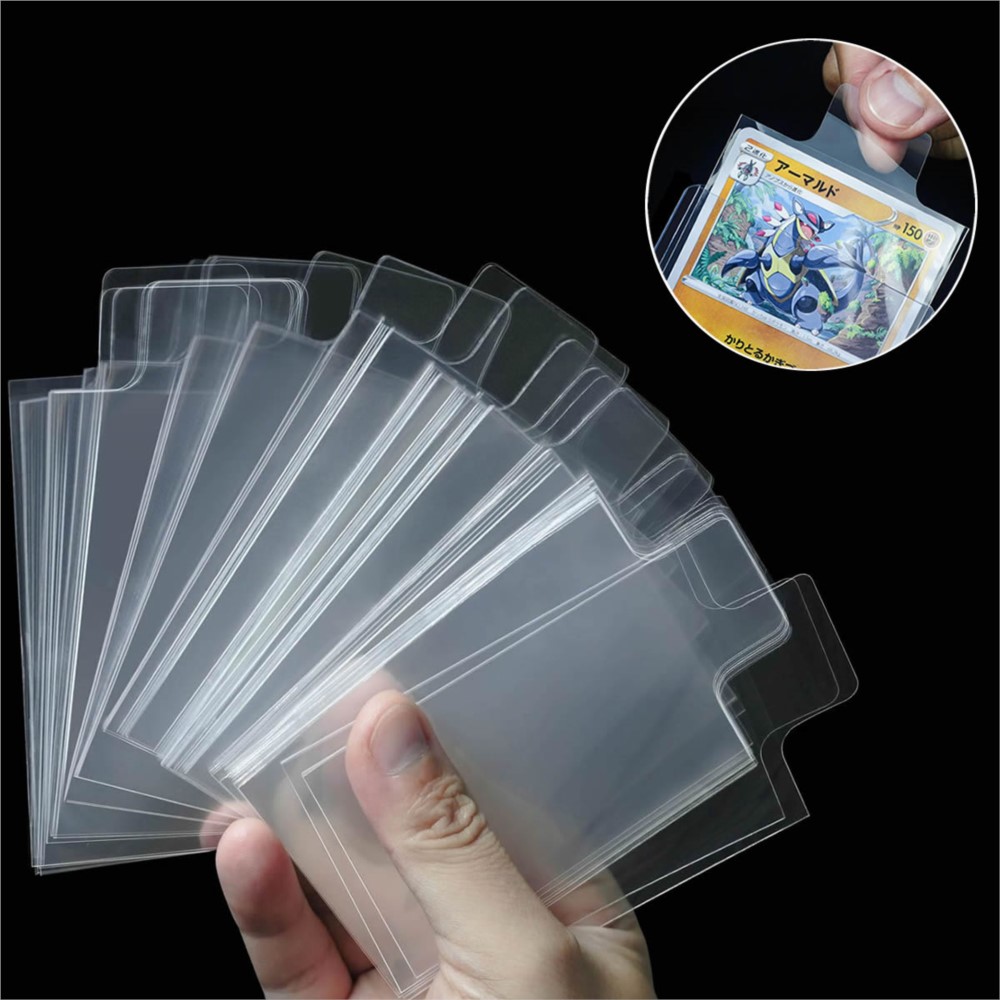100-500Pcs Transparent Raised  - đánh giá và giá Card Penny Sleeve