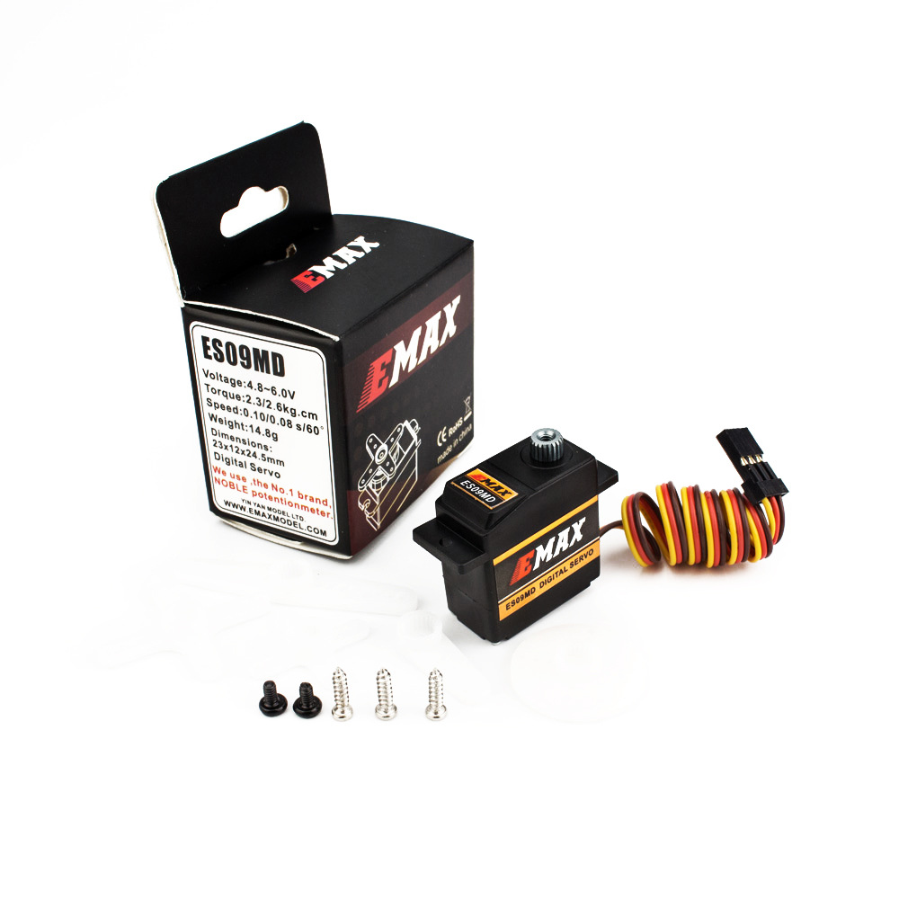 14g Micro Digital Servo ES09MD - đánh giá và giá Model Airplane Plastic